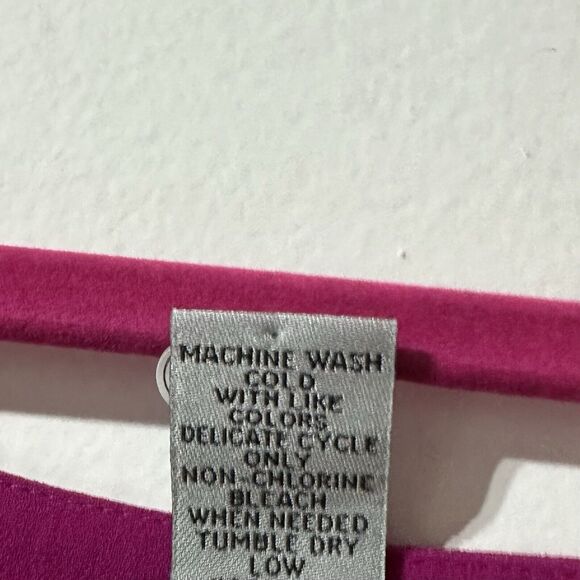 Catherines Blouse Cold Shoulder Size 3X 26 28W Pink Square Neck Tie Sleeve - Picture 5 of 7